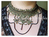 collier elfique dentelle et perles