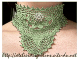 collier dentelle féérique au crochet